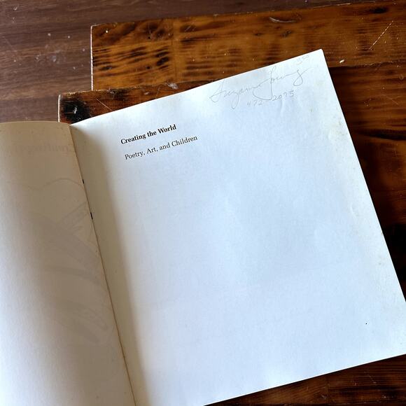 Vintage 1986 Creating The World: Poetry, Art And Children Paperback Book - Picture 2 of 10